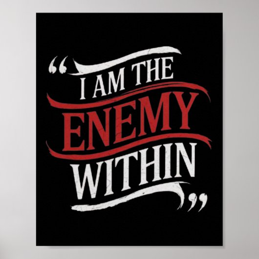 Ich bin der Feind innerhalb Kamala Harris gegen Tr Poster (Vorne)