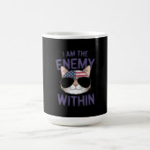 Ich bin der Feind innerhalb kühner Aussage für 202 Kaffeetasse (Mittel)