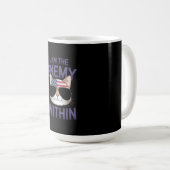 Ich bin der Feind innerhalb kühner Aussage für 202 Kaffeetasse (VorderseiteRechts)