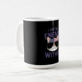 Ich bin der Feind innerhalb kühner Aussage für 202 Kaffeetasse (Vorderseite Links)