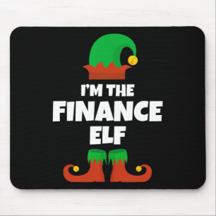 Ich bin der Finanz-Elf Familie Pajama Weihnachtslu Mousepad