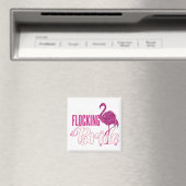 Ich bin der Flocking Bride Fun Glittery Bacheloret Magnet (In Situ (Geschirrspüler))