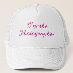 "Ich bin der Fotograf-" Hut Truckerkappe