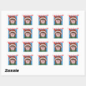 Ich bin der freche Elf-Sticker Quadratischer Aufkleber (Blatt)