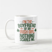 Ich bin der Freund einer irischen Girl-Tasse Kaffeetasse (Links)