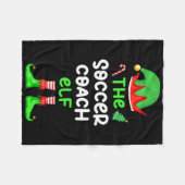 Ich bin der Fußballtrainer-Elf-Christmas-Matching- Fleecedecke (Vorderseite (Horizontal))