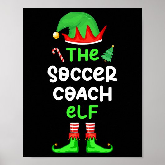 Ich bin der Fußballtrainer-Elf-Christmas-Matching- Poster (Vorne)