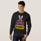Ich bin der Gamer Bunny Rabbit Ears Easter Day Sweatshirt (Vorne ganz)