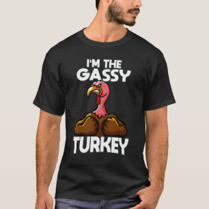Ich bin der Gassy Turkey Family Erntedank T-Shirt