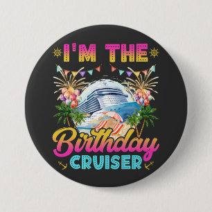 Ich bin der Geburtstags-Cruiser Urlaub Rund Button