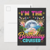 Ich bin der GeburtstagsCruiser Urlaub Postkarte (Vorne/Hinten)