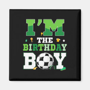 Ich bin der Geburtstagsjunge Fußball-Geburtstag Fa Magnet