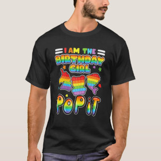 Ich bin der Geburtstagskind Pop It Fidget Unicorn T-Shirt