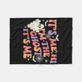 Ich bin der Geist, ich bin glücklich Halloween Fleecedecke (Vorderseite (Horizontal))