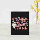 Ich bin der Geist, ich bin glücklich Halloween Karte (Gelbe Blume)