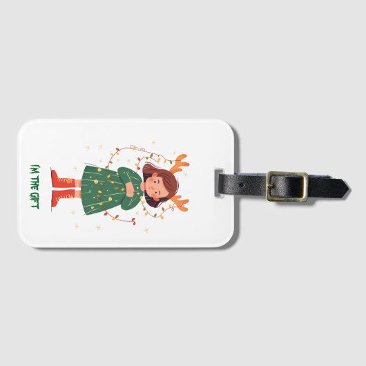 Ich"bin der Geschenkpackzettel Gepäckanhänger (Vorderseite (Horizontal))