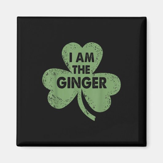 Ich bin der Ginger Funny Irish St Patricks Day Magnet (Vorne)