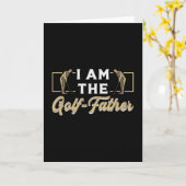 Ich bin der Golf Pater Golfer Player Funny Karte (Gelbe Blume)