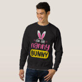 Ich bin der grausame Bunny Rabbit Ears Easter Day Sweatshirt (Vorne ganz)
