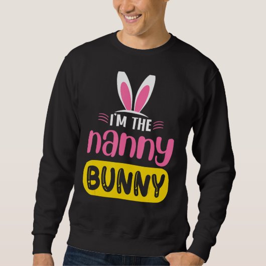 Ich bin der grausame Bunny Rabbit Ears Easter Day Sweatshirt (Vorderseite)