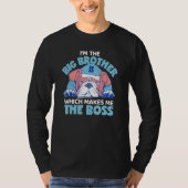 Ich bin der große Bruder, der mich zum Boss-Englän T-Shirt (Vorderseite)
