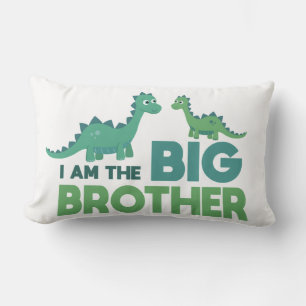 Ich bin der große Bruder Junge Dinosaurier Bruder Lendenkissen