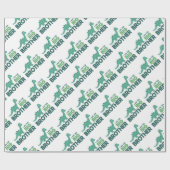 Ich bin der große Bruder niedlicher Dinosaurier-Ca Geschenkpapier (Flach)