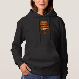 Ich bin der große Bruder von Bro Baby Shower Gende Hoodie