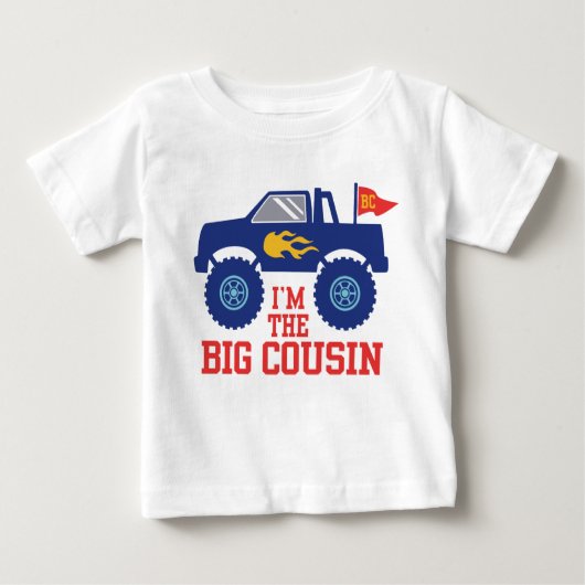 Ich bin der große Cousin Baby T-shirt (Vorderseite)