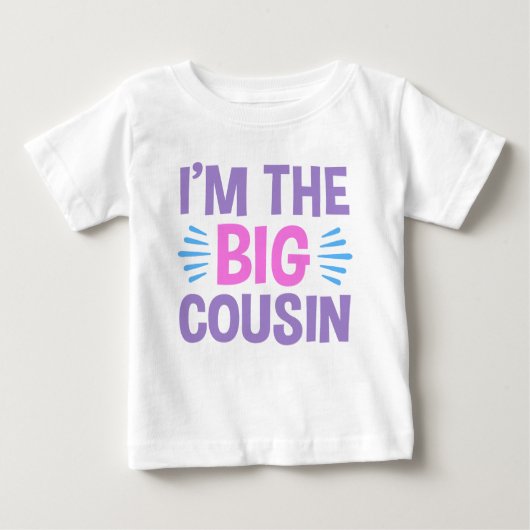 Ich bin der große Cousin Baby T-shirt (Vorderseite)