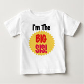 Ich bin der Große Sis Baby T-shirt (Vorderseite)