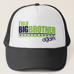 Ich bin der großer Bruder-wieder blaue/grüne T - Truckerkappe