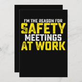 Ich bin der Grund für Sicherheitssitzungen Einladung (Vorne/Hinten)