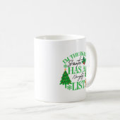 Ich bin der Grund, warum der Weihnachtsmann eine s Kaffeetasse (VorderseiteRechts)