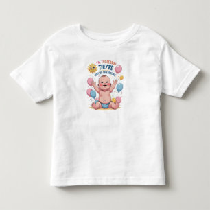 Ich bin der Grund, warum sie feiern Kleinkind T-shirt