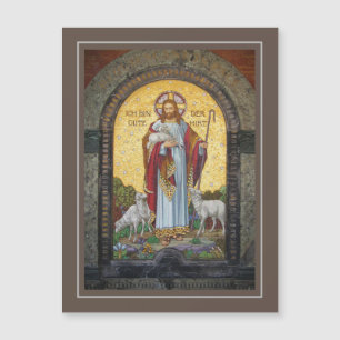 "ICH BIN DER GUTE HIRT" Johannes 10:11 Mosaik-Kuns Magnetkarte