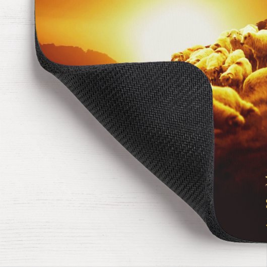 "Ich bin der gute Hirte. John-10:11 Mousepad (Ecke)
