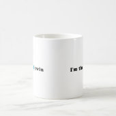 Ich bin der gute Zwilling Kaffeetasse (Mittel)