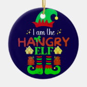 Ich bin der hangry Elf Keramik Ornament (Vorne)