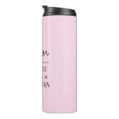 Ich bin der Hase, der Boss, die Frau lustig Thermosbecher (Nach rechts gedreht)