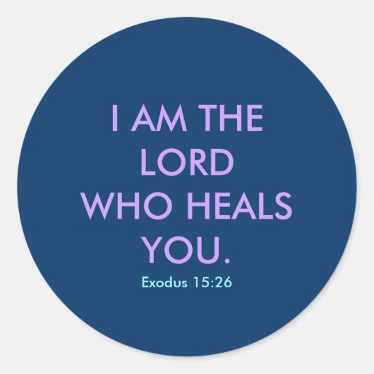 ICH BIN DER HERR - 1118 RUNDER AUFKLEBER (Vorderseite)