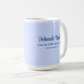 Ich bin der Herr, der dich heilt Verse Light Blue Kaffeetasse (VorderseiteRechts)