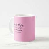 Ich bin der Herr, der dich heilt Verse Light Pink Kaffeetasse (Vorderseite Links)