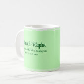 Ich bin der Herr, der dich heilt Verse Minze Grün Kaffeetasse (Vorderseite Links)