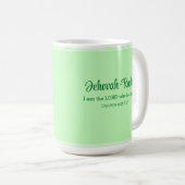 Ich bin der Herr, der dich heilt Verse Minze Grün Kaffeetasse (VorderseiteRechts)