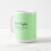 Ich bin der Herr, der dich heilt Verse Minze Grün Kaffeetasse (Vorderseite Links)