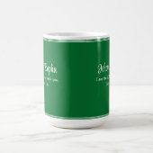 Ich bin der Herr, der dir Bibelverse Grün heilt Kaffeetasse (Mittel)