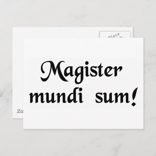 Ich bin der Herr des Universums! Postkarte (Vorne/Hinten)