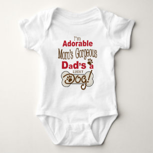 Ich bin der herrliche Vater der entzückenden Mama Baby Strampler