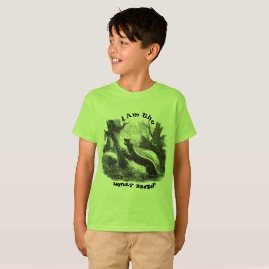 Ich bin der Honig-Dachs T-Shirt (Vorne ganz)